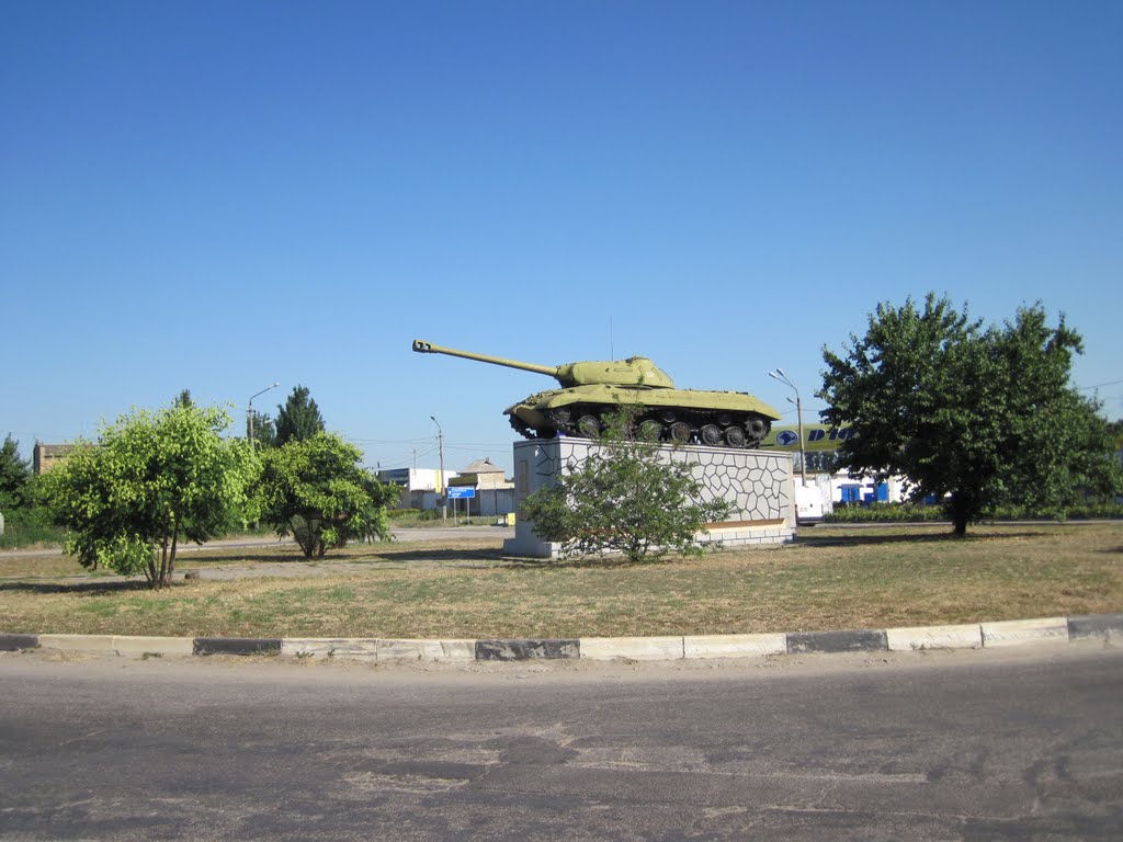 Tank Josif Stalin III. v Dzhankoi, Джанкой