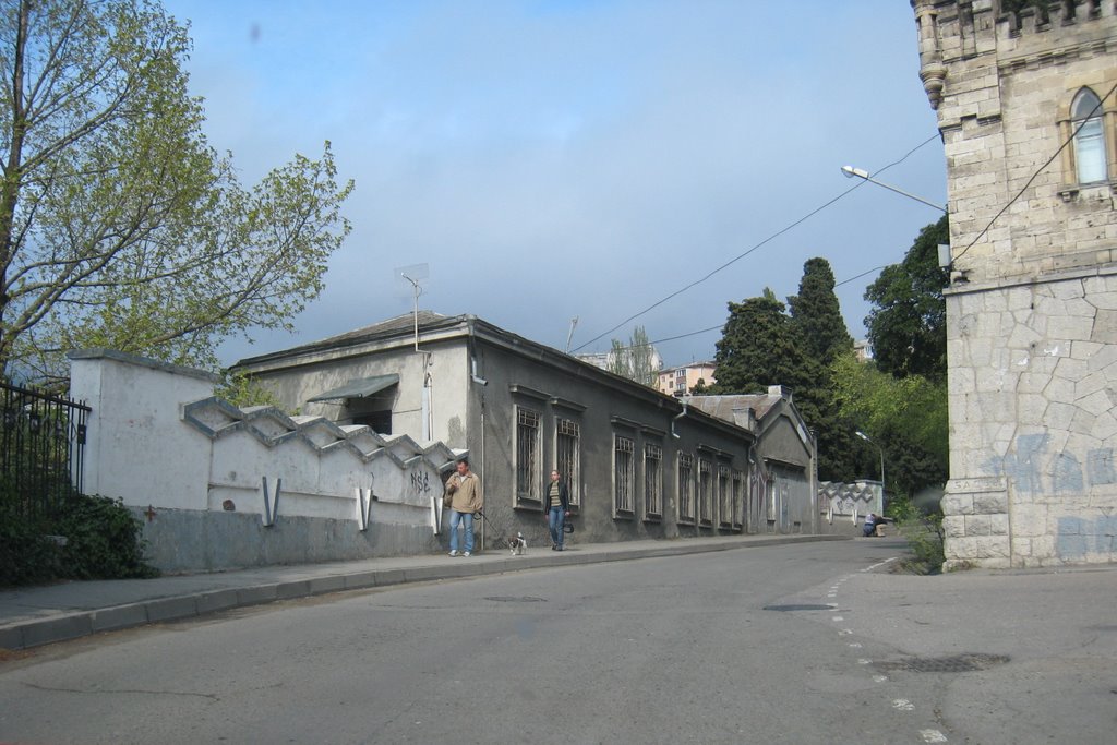 Дорога из Ялты. Road from Yalta., Массандра