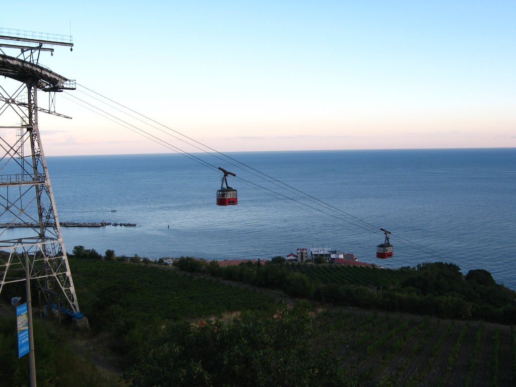 Little cable car in "Donbass", Массандра