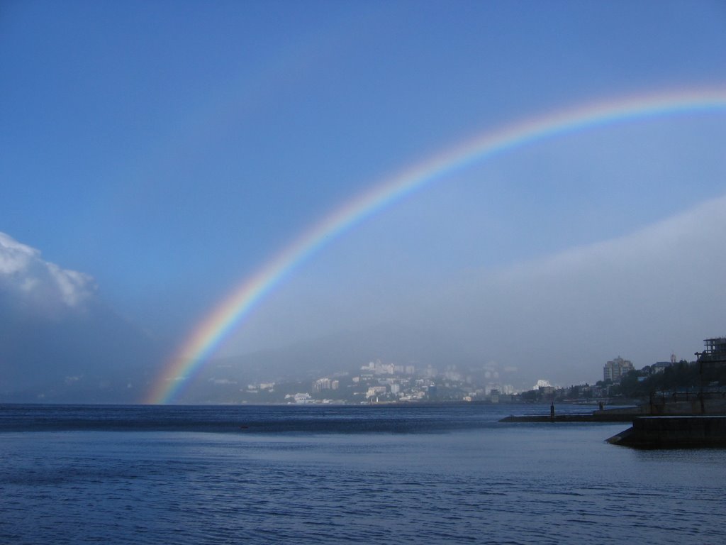 Rainbow under Yalta / Радуга над Ялтой, Массандра