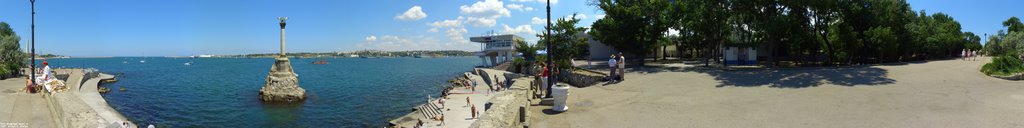 Панорама 360 Памятник затопленным кораблям (panorama Monument to the scuttled ships), Севастополь
