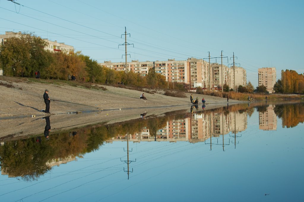 Chistoe lake. View to the city, Советский