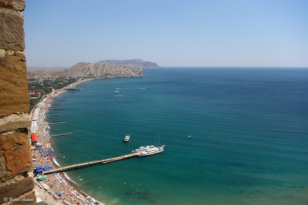 View from Genoese fortress in Sudak, Судак