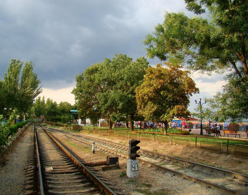 Феодосія - залізниця в серці курорту, Feodosia - gauge, Феодосия - колии, Феодосия