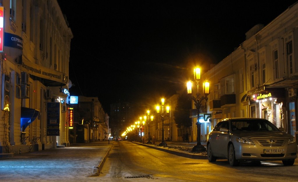 Feodosiya at night / Ночная Феодосия, Феодосия