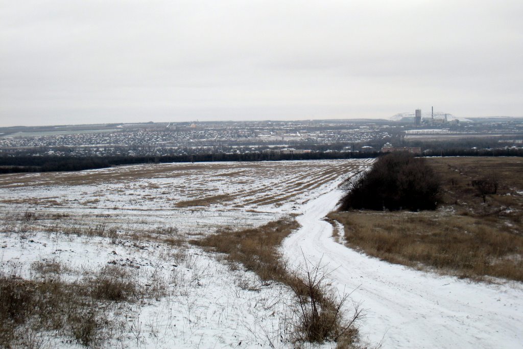 Вид на Луганск. View on Lugansk., Алексадровск