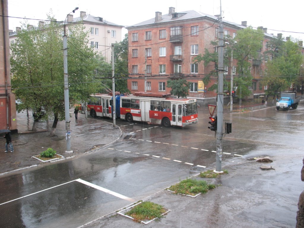 Der Blick aus meinem Fenster September 2008, Алчевск