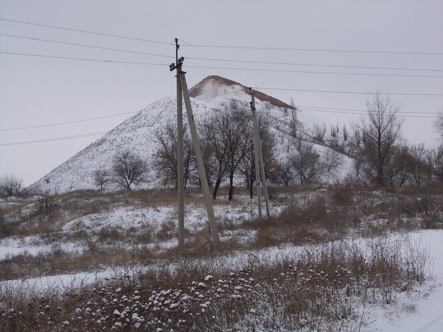 Терриконы заброшенной шахты, Кировск