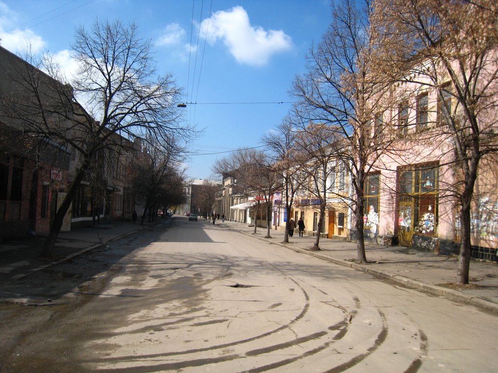 Улица старого центра города. Old city centre streets., Луганск