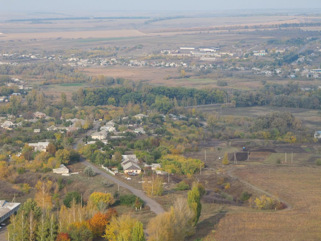Марковка, Луганская область,Украина (вид с телевизионной башни), Марковка