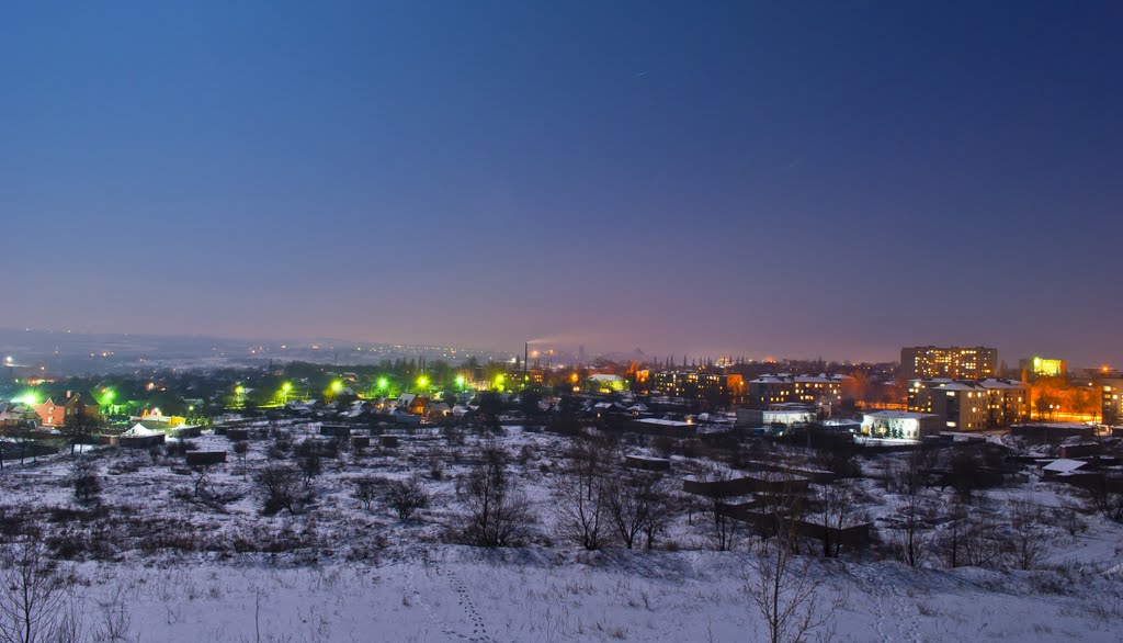 Вид ночью с терекона, Первомайск