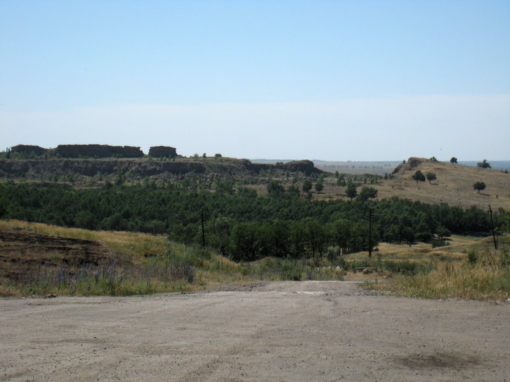 Ландшафт возле перевальска. Landscape near Perevalsk., Перевальск
