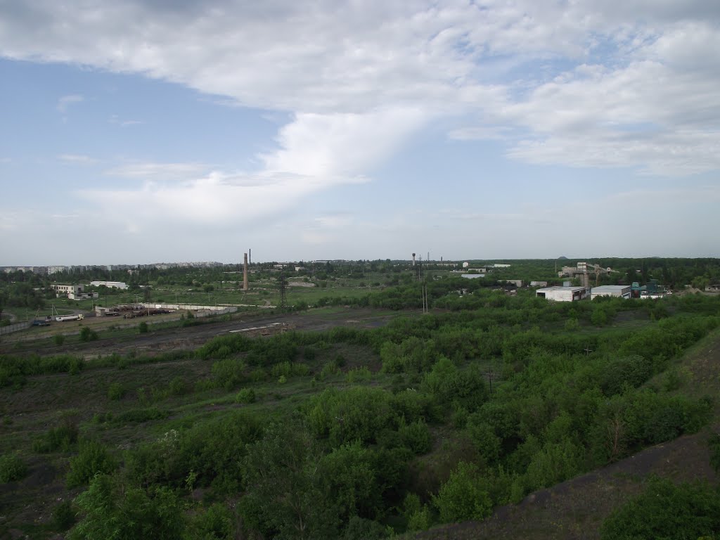 вид с террикона на северную часть Свердловска, Свердловск