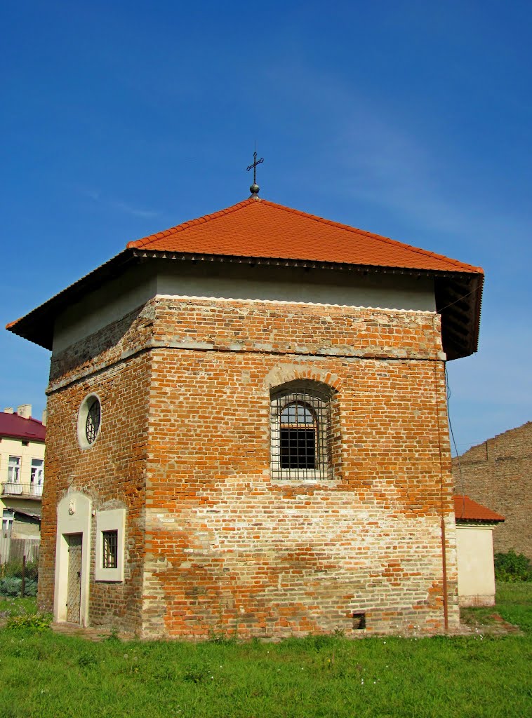 Арианская башня 1606г. Кирпичная кладка имеет готический характер., Белз