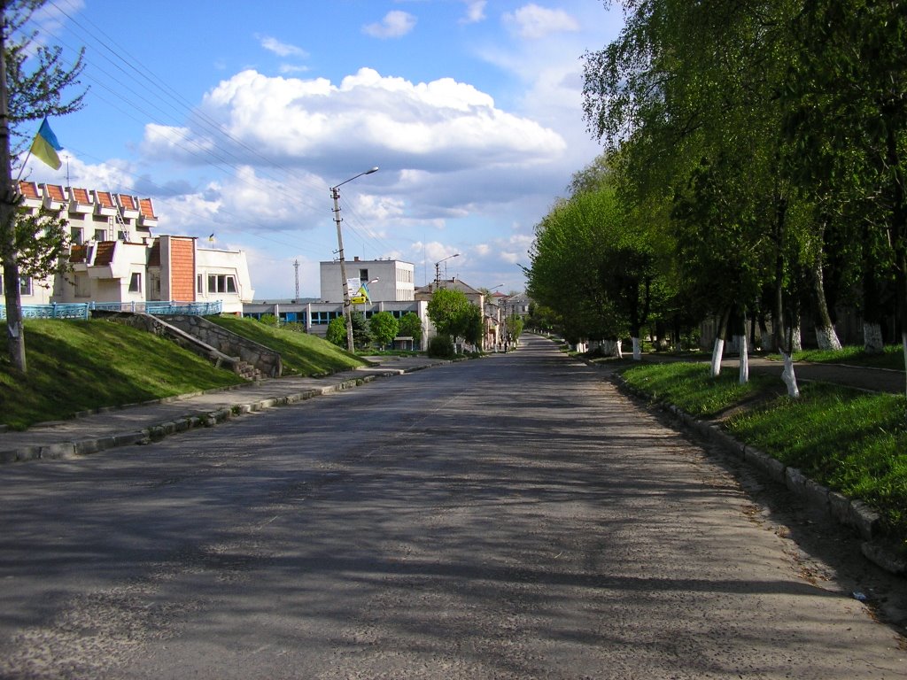 Peremyshliany-centeral street Halyzska, Перемышляны