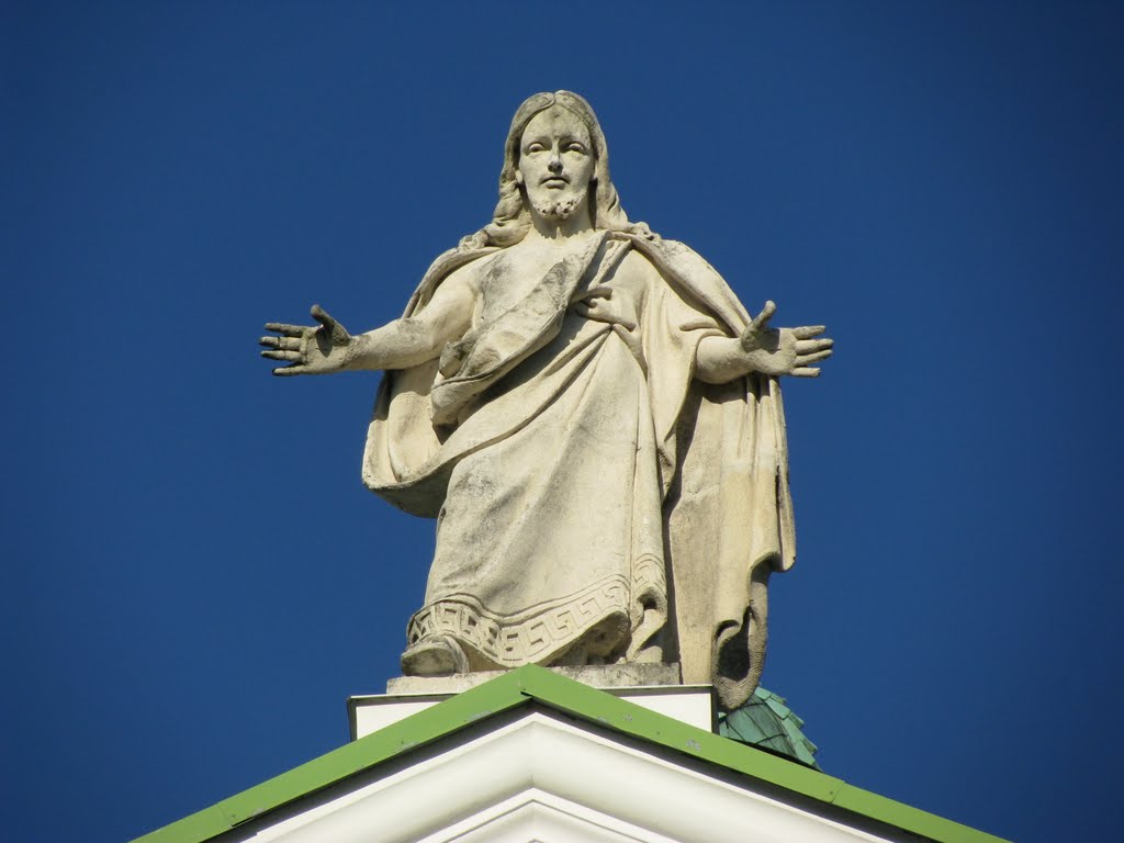 Скульпура Ісуса на фасаді церкви св.Петра і Павла у Сокалі, Сокаль