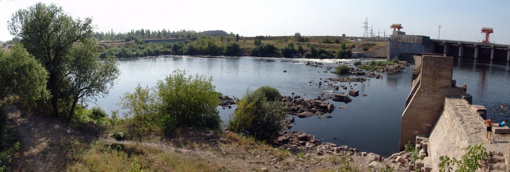 Yuzhny Buhg river behind the Alexandrovskaya GES. 2008, summer., Александровка