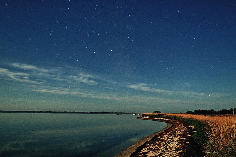 Starry night in Pokrovka, Кривое Озеро