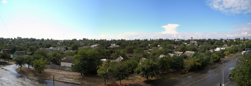 Панорама снята с 33 дома на Семи Ветрах, Снигиревка