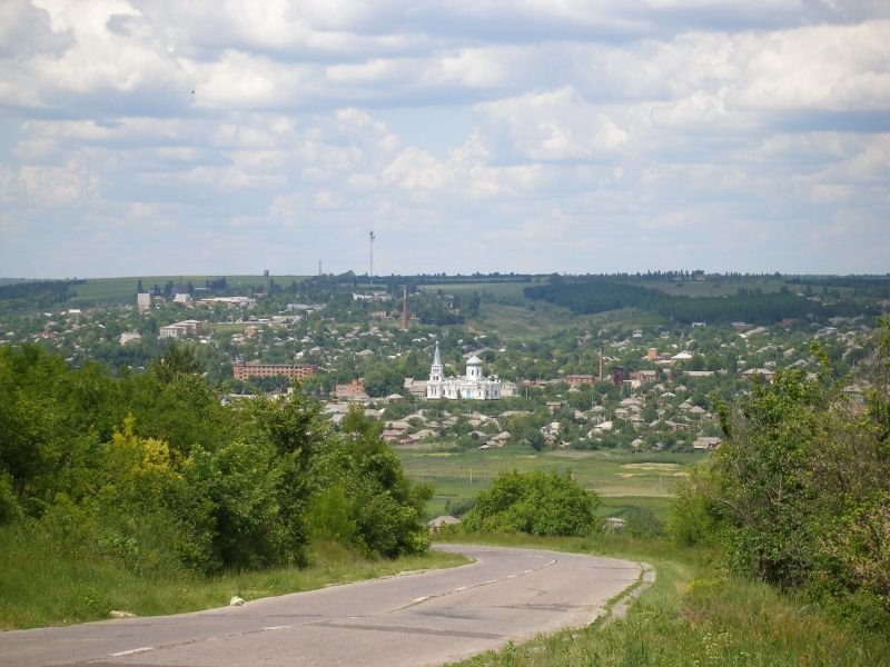Вид на город, Ананьев