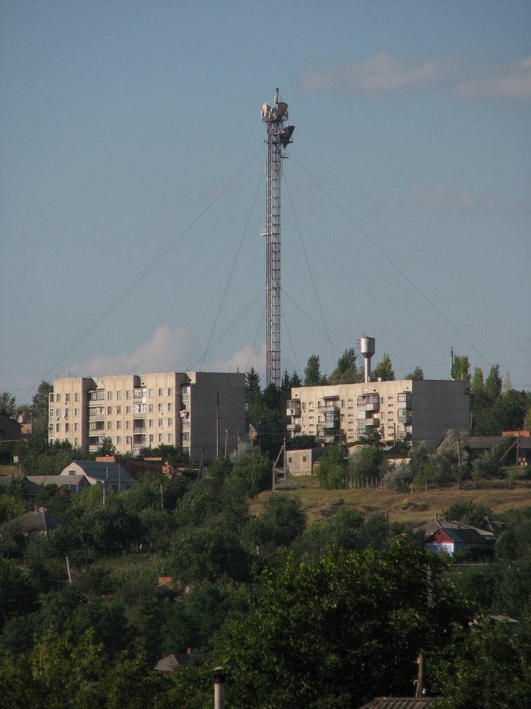 Вид с моста 1-го участка на вышку, Ананьев