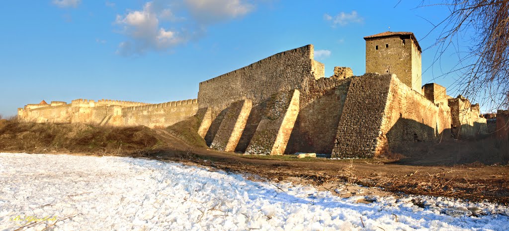 Fortress of Belgorod-Dnestrovskiy.Вид на башню Пушкина.Панорама., Белгород-Днестровский