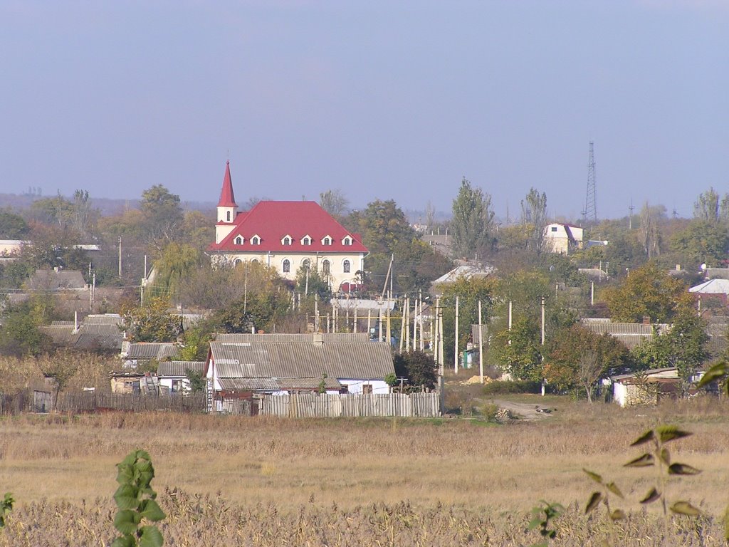 Вид на Березовку с противоположного берега Тилигула, Березовка