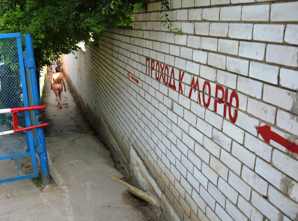 Туннель к морю, Июль 2010, Ильичевск