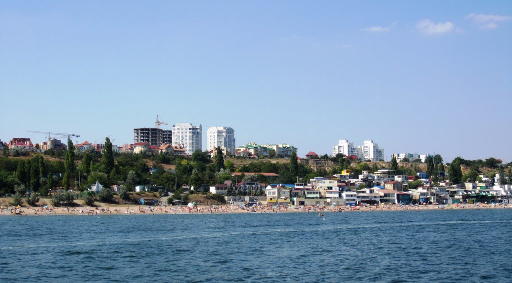 Пляж и куреня, август 2009, Ильичевск