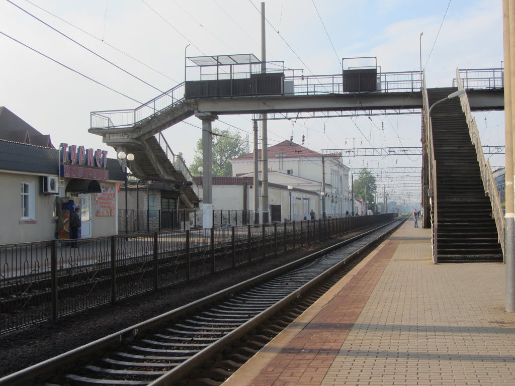 Пішоходний міст на станції Котовськ, Котовск