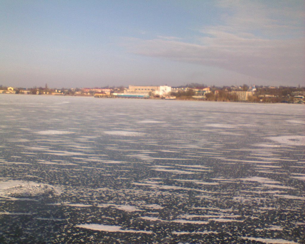 Лёд на лимане, Овидиополь