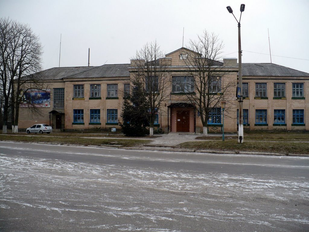 Public library at Dykanka village. December, 2008, Диканька