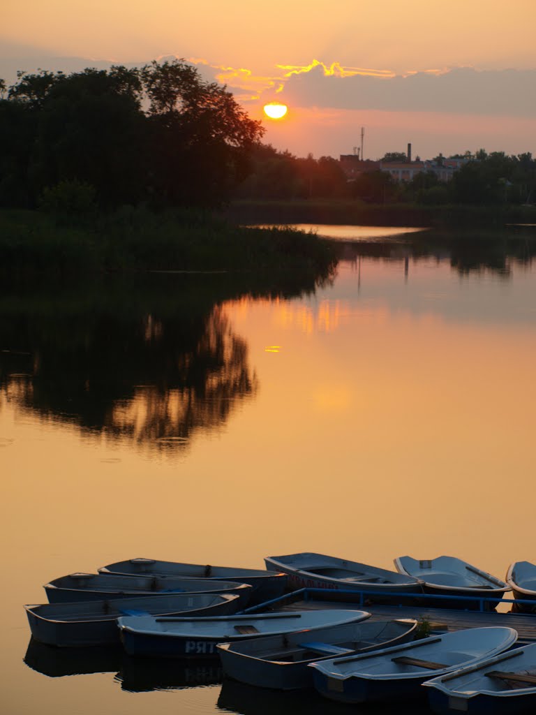 Закат на Хороле / Sunset on Khorol river, Миргород