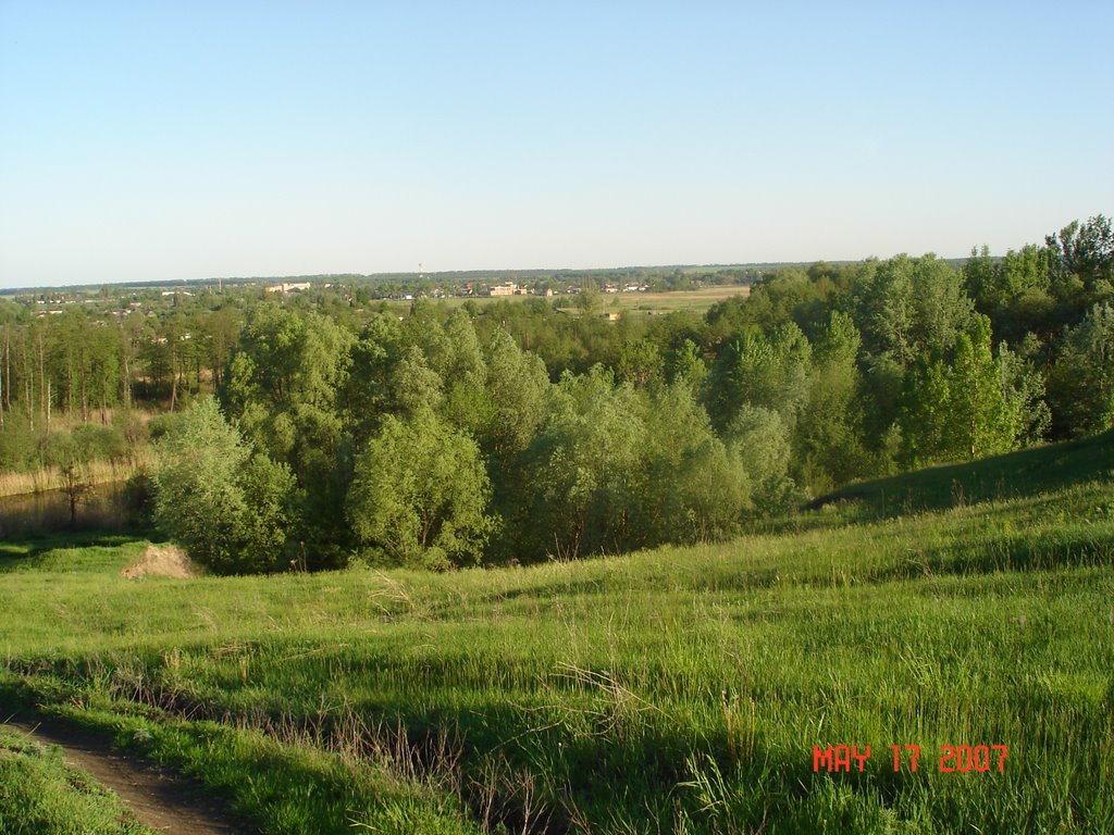 Chutovo view from Kolomak river hills, Чутово