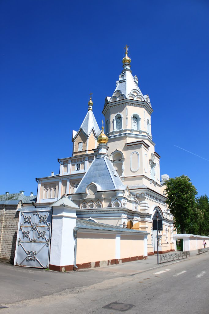 Koretsky Holy Trinity nunnery from the street road., Корец