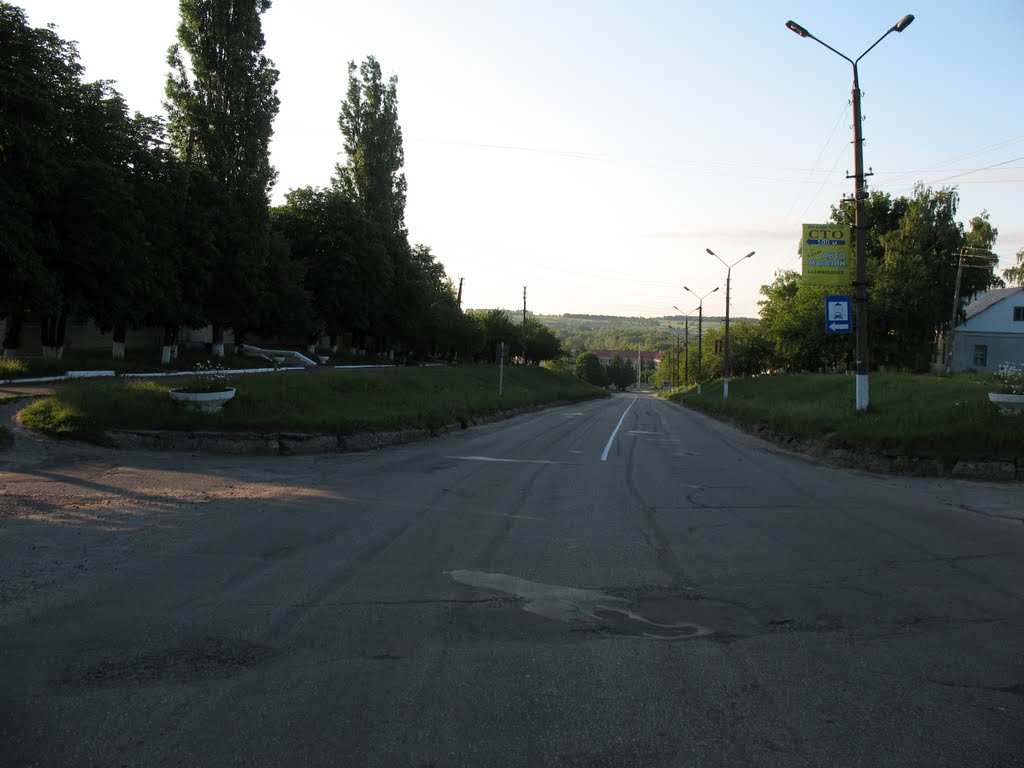Lipova Dolina, view of the Romenskaya street, Липовая Долина