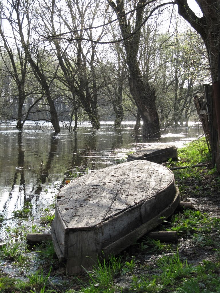 Boats on the bank of Seym, Путивль