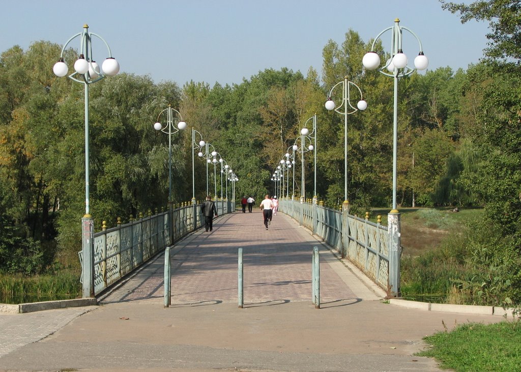 Пешеходный мост через речку Псел, Сумы