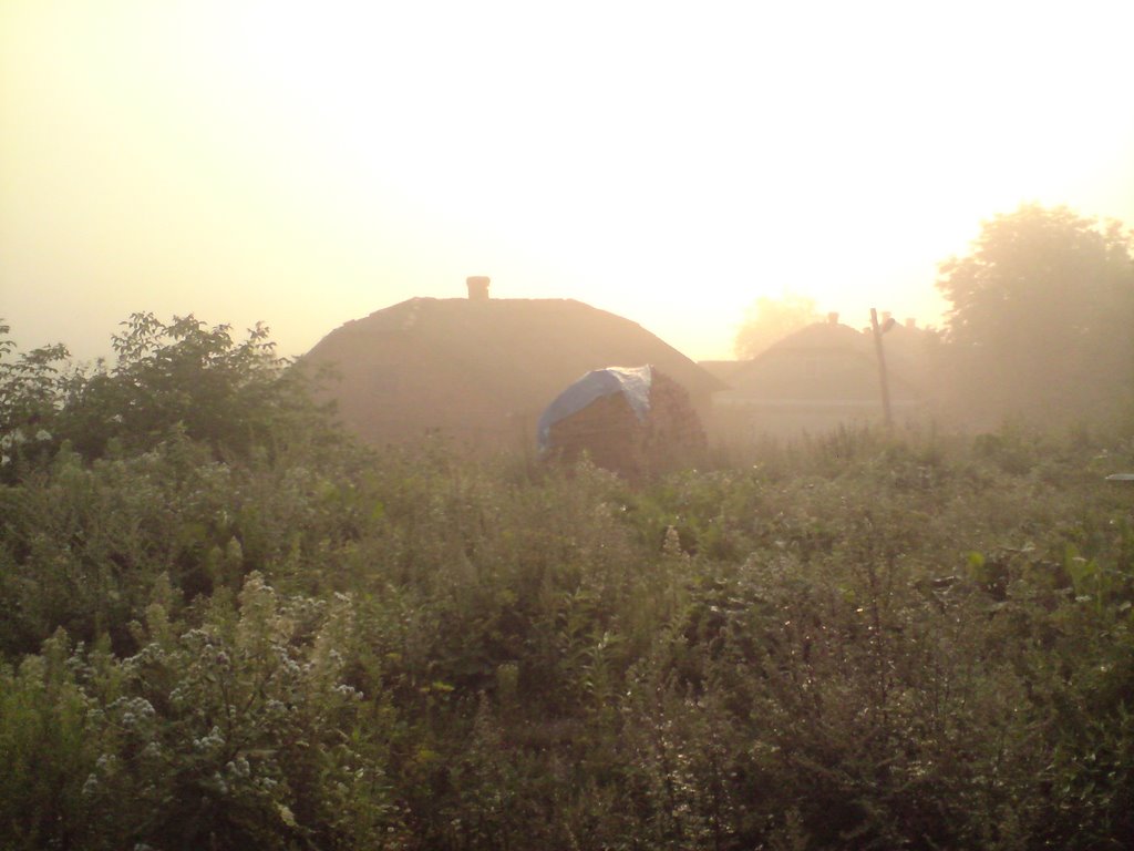 Berezhany , misty late summer sunrise...., Бережаны