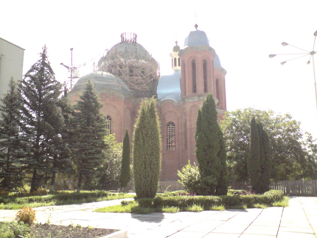 Berezhany , building new church, Бережаны