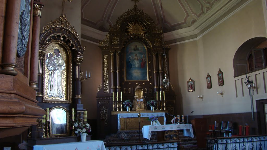 Borszczów - wnętrze kościoła, Борщев