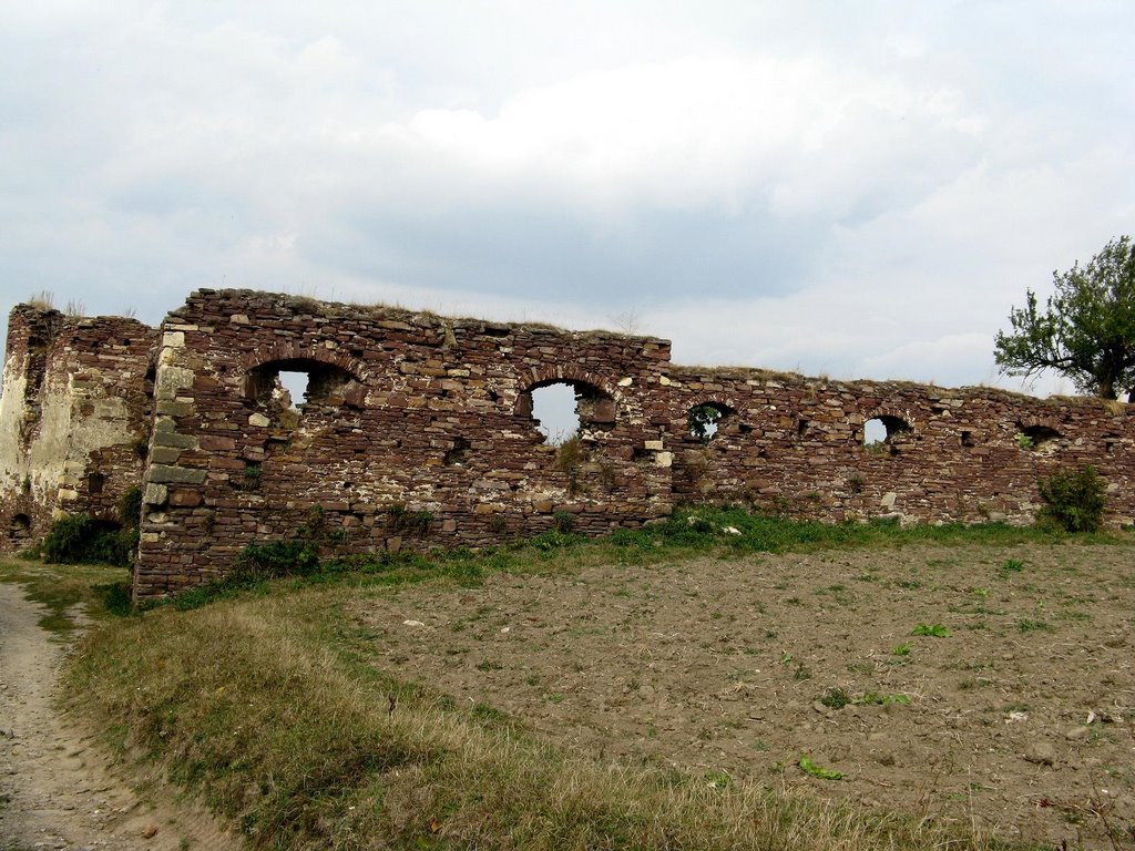 с. Підзамочок. Замок. (1600р.) /  The castle-fortress in Podzamochok. (1600), Бучач