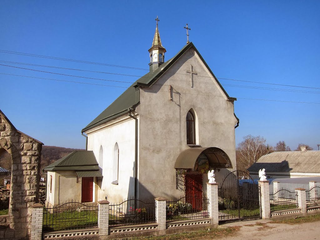 с. Сущин. Костел. (до 1919р.)/Suschyn village. Church.(1919р.), Заложцы