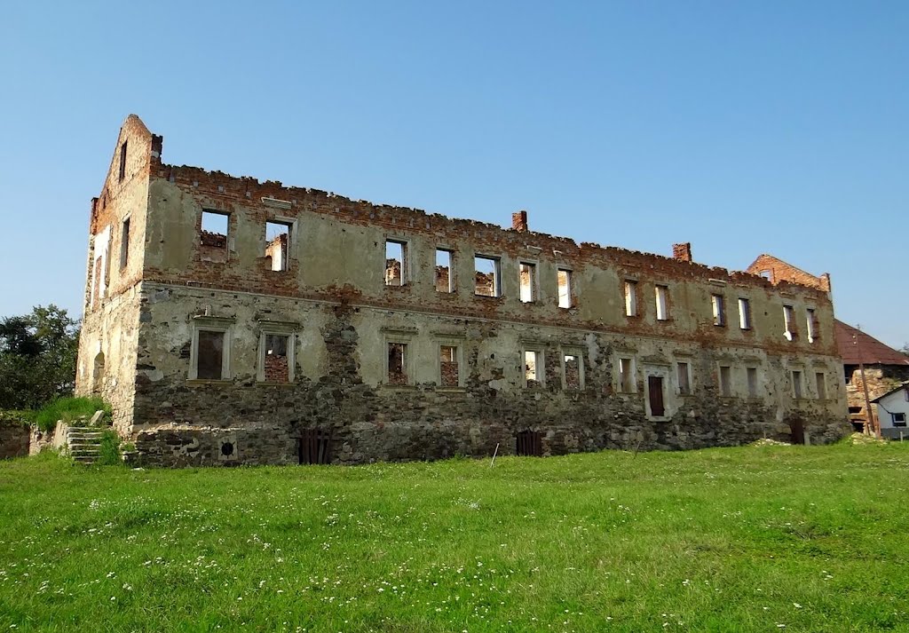 Золотий потік - руїни замкового палацу, Zolotyi Potik - ruins of palace, Золотой Поток - руины дворца, Золотойпоток