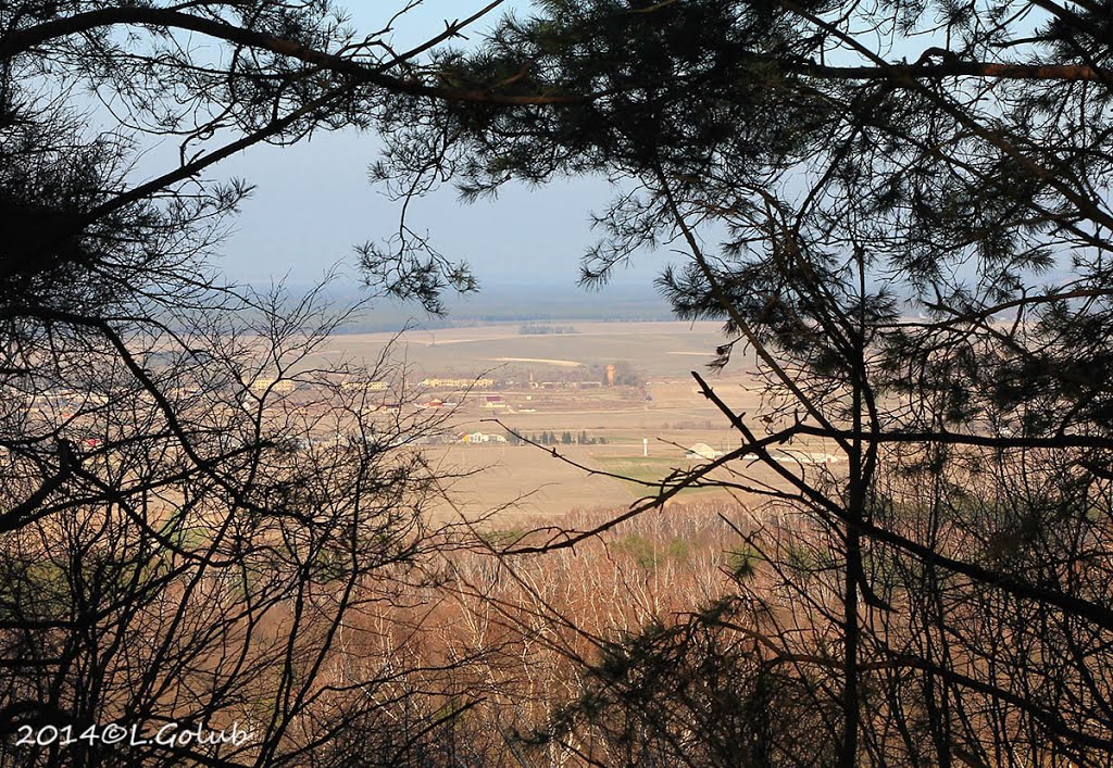 **Kremenets. View of the village Bilokrynytsya**  м.Кременець. Вид на с. Білокриниця, Кременец