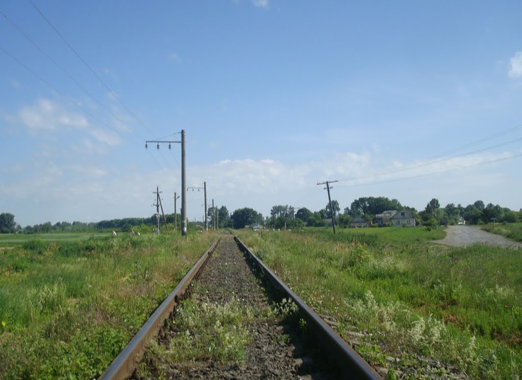 Железнодорожная линия Тернополь - Шепетовка. Перегон Юськовцы - Лановцы, Лановцы