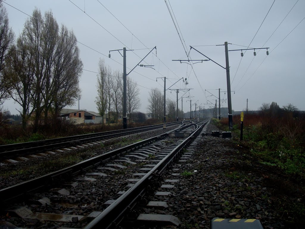 Железнодорожная линия Жмеринка - Подволочиск. Начало станции Подволочиск, Подволочиск