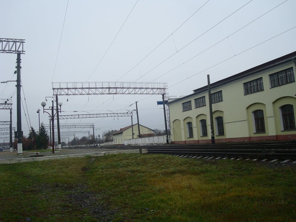 Станция Подволочиск. Вид в сторону Волочиска, Подволочиск
