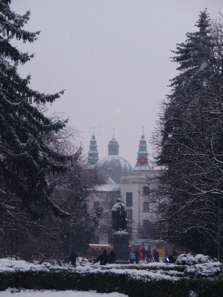 Сквер возле памятника Пушкину, Тернополь