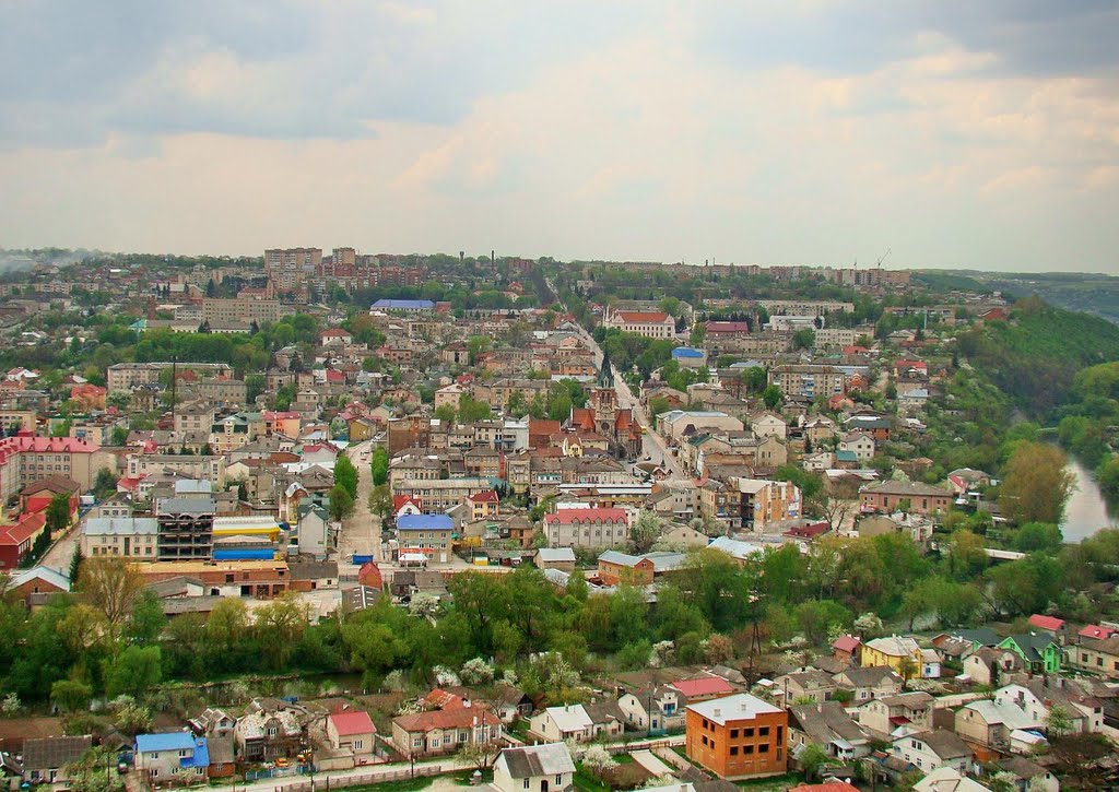 Панорама центра Чорткова, Chortkiv - Panorama, Чортков